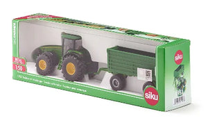 SIKU John Deere 8000 Series Tractor with Tipping Trailer Toy - 1:50 Scale | SIKUFARMER Series