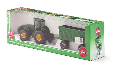 SIKU John Deere 8000 Series Tractor with Tipping Trailer Toy - 1:50 Scale | SIKUFARMER Series