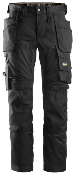 Snickers 6241 AllRoundWork Stretch Trousers Holster Pockets - Black
