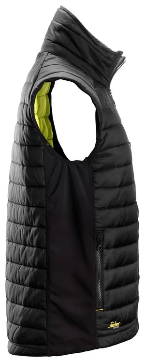 Snickers AllroundWork 37.5® Insulator Vest Grey/Black | Versatile Insulation with Moisture Management