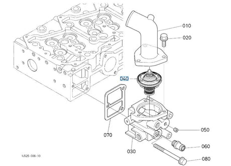 1G41073012 Kubota ASSY Thermostat for M6 and M7 Series Tractors