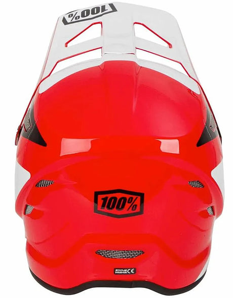 100% Status Full Face Helmet - Hellfire Red