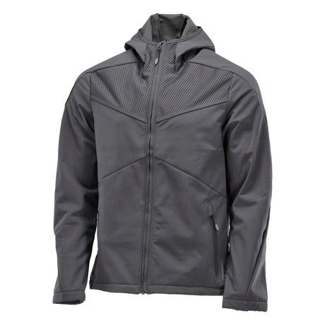  Mascot Water-Repellent Softshell Grey Jacket with A Hood
