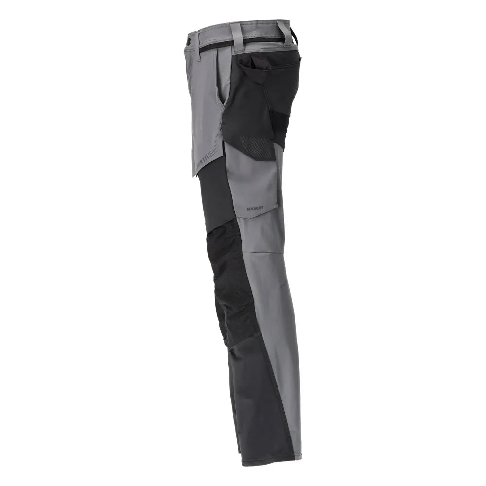 Mascot Ultimate Stretch Trousers with Kneepad Pockets Grey/Black
