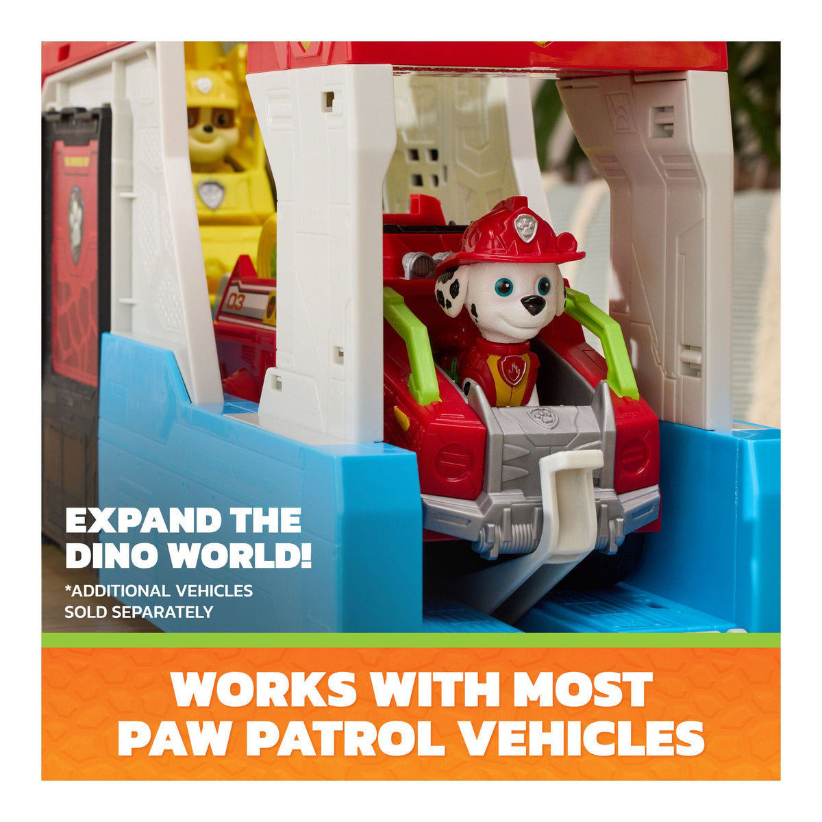 PAW Patrol The Dino Movie Playset Dino Mobile Headquarters