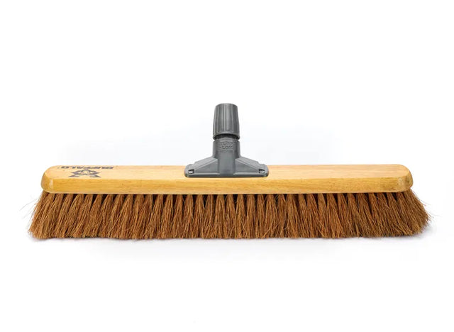 Buffalo 24" Platform Broom Head with Soft Coco Bristles and Tuff-Lok Bracket