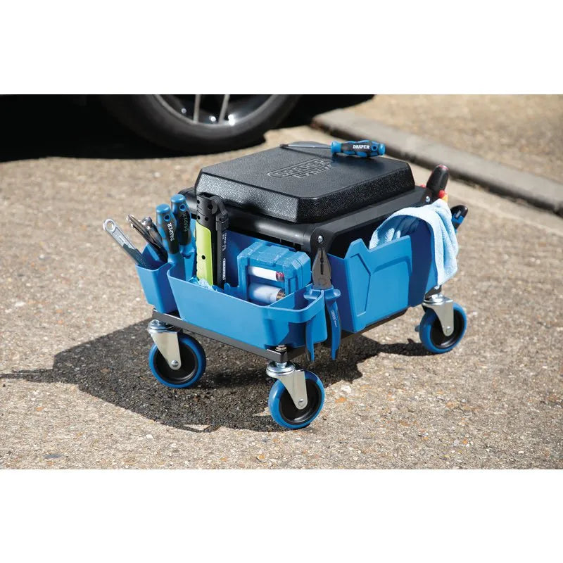 Draper Work Stool Blue
