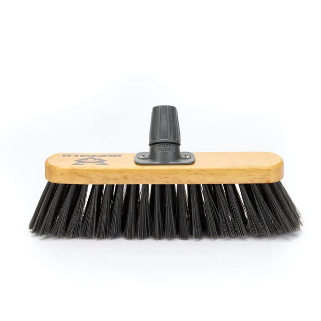 Buffalo Sweeper 12" Soft PVC Broom Head with Tuff-Lok Bracket