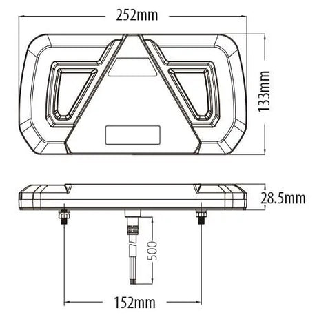 247 LED Combination Tail Lamp | Left - Multi-Function, IP67 Rated, ECE Approved - CA 7046