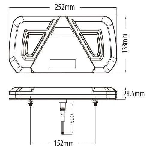 247 LED Combination Tail Lamp | Right - Multi-Function, IP67 Rated, ECE Approved - CA 7047