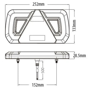 247 LED Combination Tail Lamp | Right - Multi-Function, IP67 Rated, ECE Approved - CA 7047