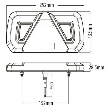 247 LED Combination Tail Lamp | Right - Multi-Function, IP67 Rated, ECE Approved - CA 7047