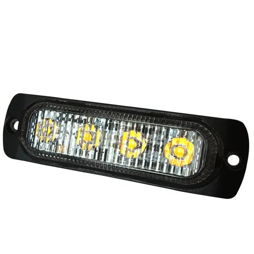 247 LED Directional Warning Light Amber - 2W, 19 Flash Patterns, IP69 Rated - CA 7071A