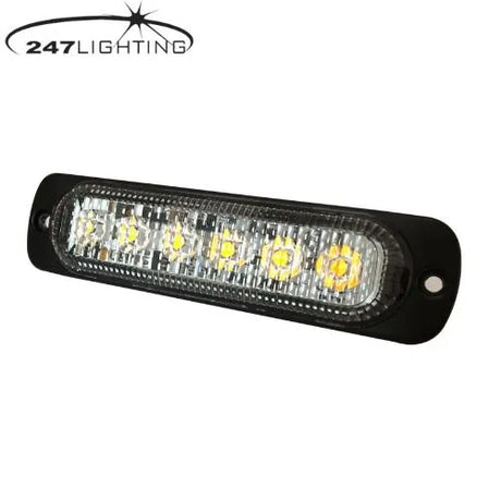 247 LED Directional Warning Light | Amber - 3W, 19 Flash Patterns, IP67 Rated - CA 7073A