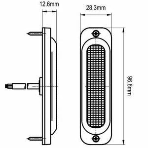 247 LED Directional Warning Light | Amber - 2W, 19 Flash Patterns, IP69 Rated - CA 7071A