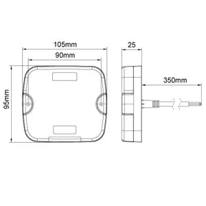 247 LED Front Position/Indicator | Right - 36 LEDs, IP67 Rated, Dynamic Indicator - CA 7111R