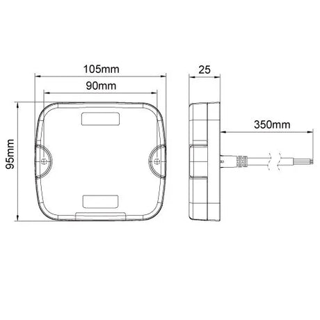 247 LED Front Position/Indicator | Right - 36 LEDs, IP67 Rated, Dynamic Indicator - CA 7111R