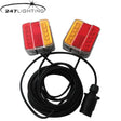 247 LED Magnetic Trailer Lights with 12m Cable - Stop, Tail, Indicator, Reflector, Number Plate - CA 9554