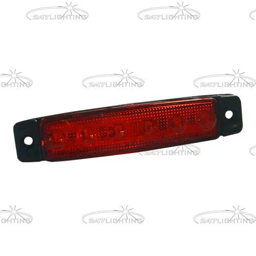 247 Red LED Marker Lamp - IP65 Rated, 12-24V Surface Mount Light - CA 9315R