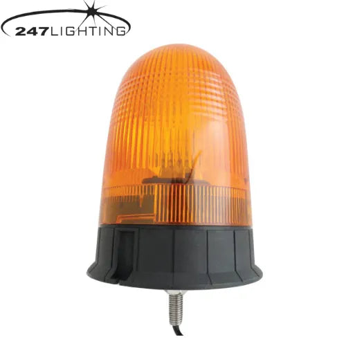 247 Single Bolt Rotating Beacon | 12-24V, 55-70W, IP56 Rated Amber Beacon - CA 2040C