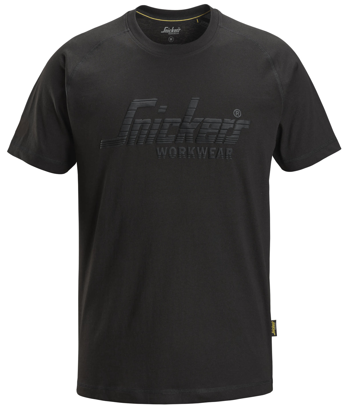 Snickers Logo T-Shirt Black 2590 | Soft & Comfortable Everyday Workwear Tee