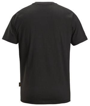 Snickers Logo T-Shirt Black 2590 | Soft & Comfortable Everyday Workwear Tee