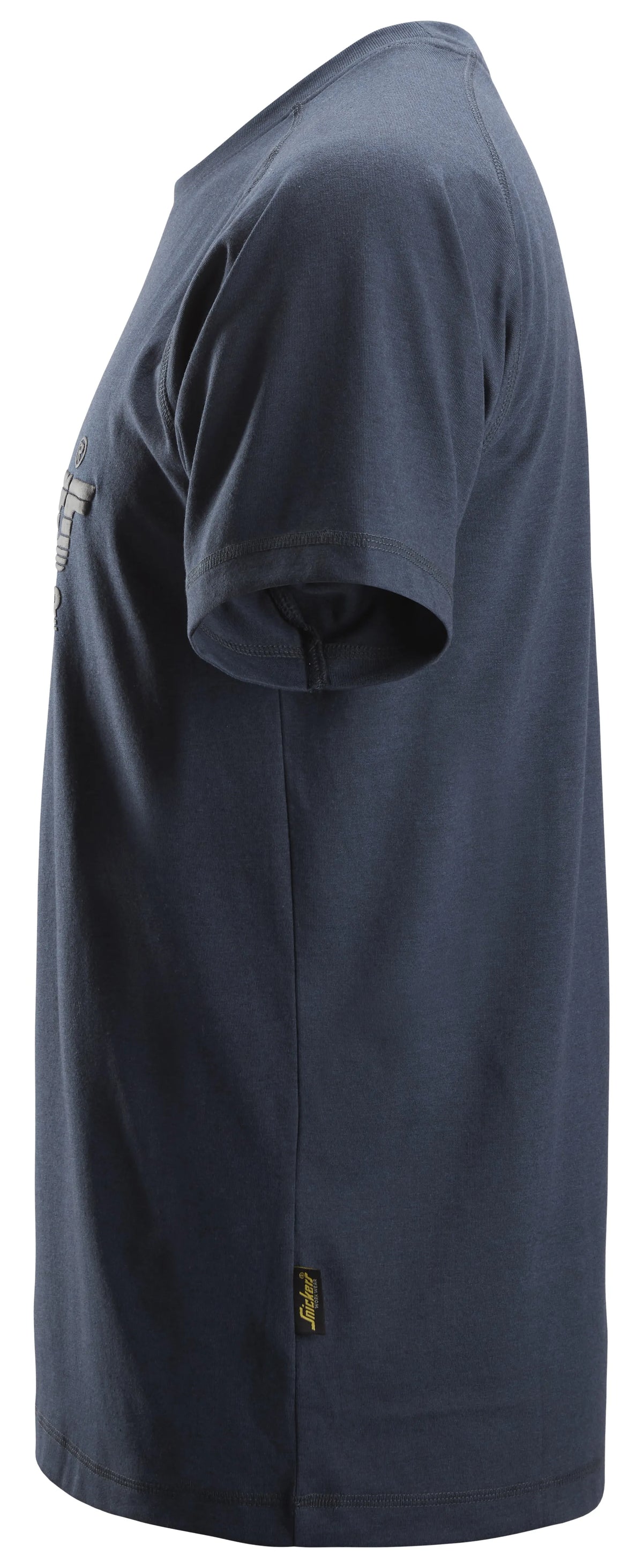 Snickers Logo T-Shirt Navy 2590 | Soft & Comfortable Everyday Workwear Tee