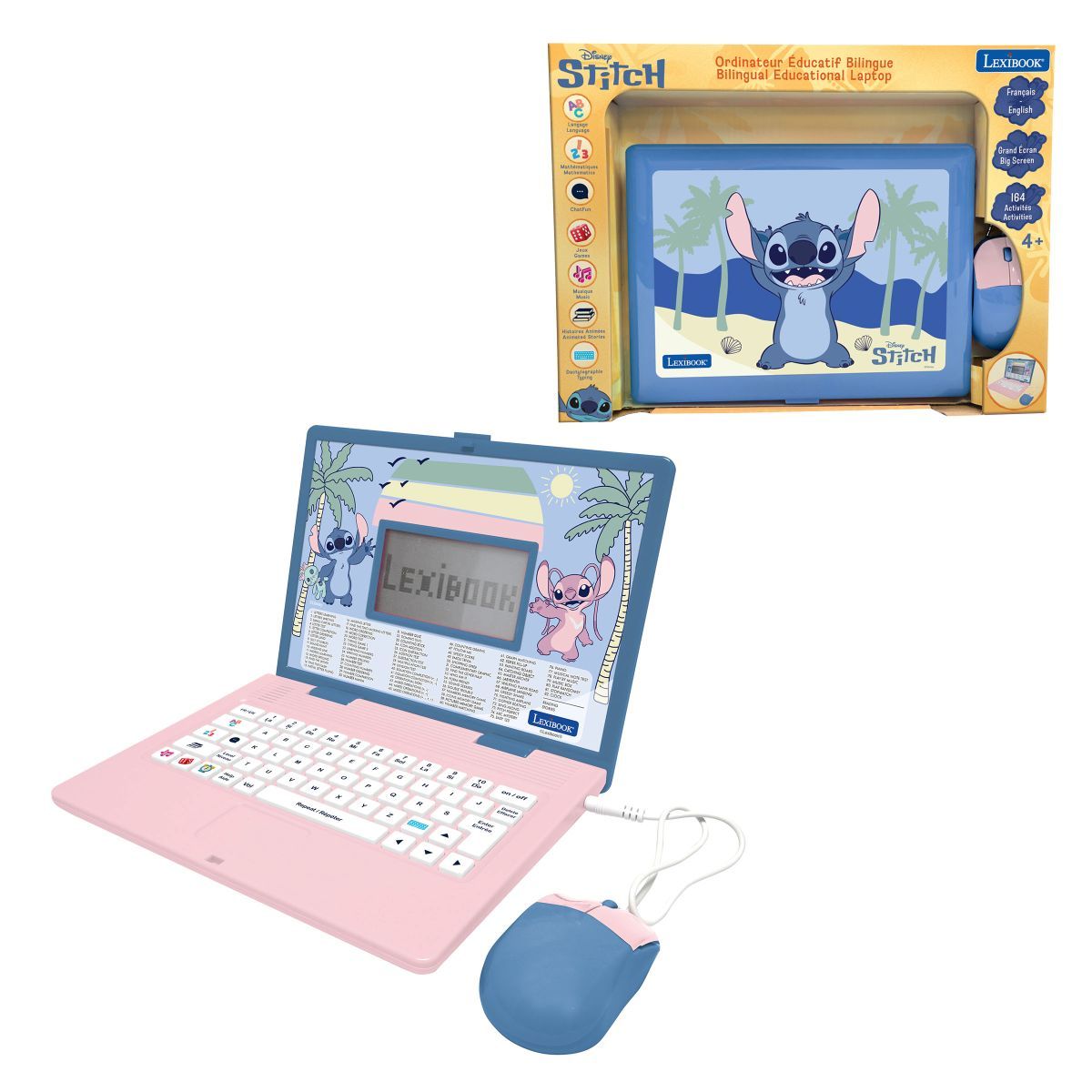 Disney Stitch Bilingual Educational Laptop