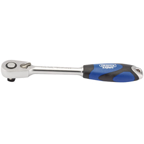 Draper 60 Tooth Micro Head Reversible Soft Grip Ratchet, 1/2" Sq. Dr.