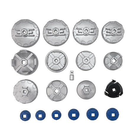 Draper Oil Filter Cap Wrench Set (19 Piece)