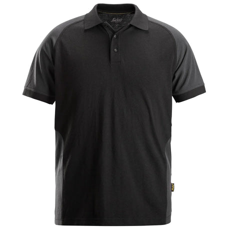 Snickers Two Coloured Polo Shirt Black/Steel Grey