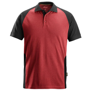 Snickers Two Coloured Polo Shirt Red/Black