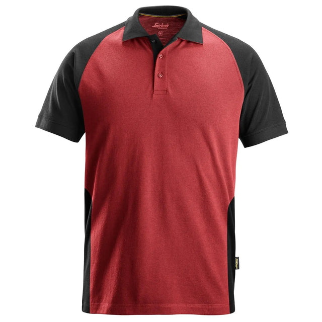 Snickers Two Coloured Polo Shirt Red/Black
