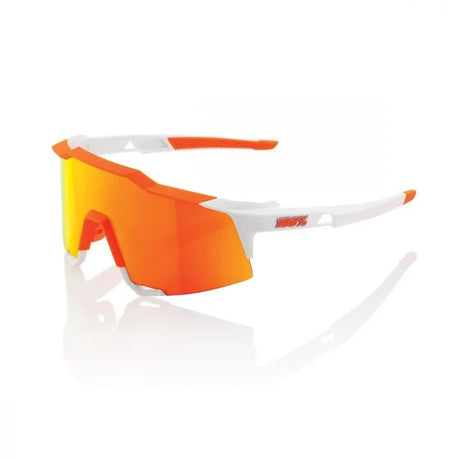 100% Speedcraft SL Performance Sunglasses White & Orange