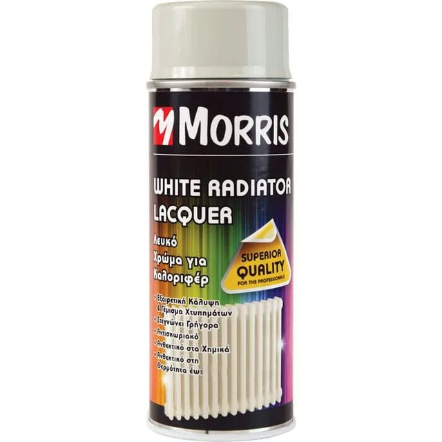 Morris White Radiator Lacquer Spray 400ml