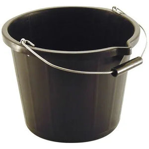 3 Gallon Black Standard Bucket