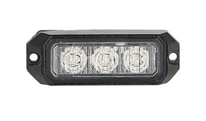 3 LED Amber Warning Strobe - R65 Approved LG754 | 26 Flash Patterns, IP67