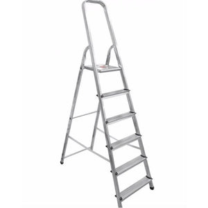 Artub 6 Step Aluminium Stepladder Ladder 1.92m (6.2ft) Anti-slip