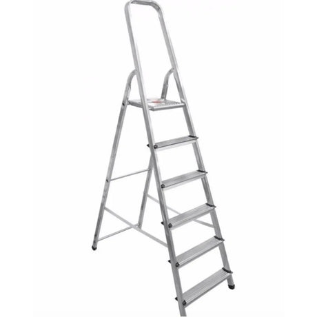 Artub 6 Step Aluminium Stepladder Ladder 1.92m (6.2ft) Anti-slip