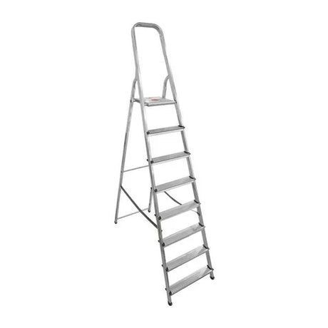 Artub 8 Step Aluminium Stepladder Lightweight Aluminium 2.39m (7.8ft)