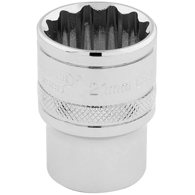 Draper Sockets 12 Point 1/2'' Drive (Single) - 21mm