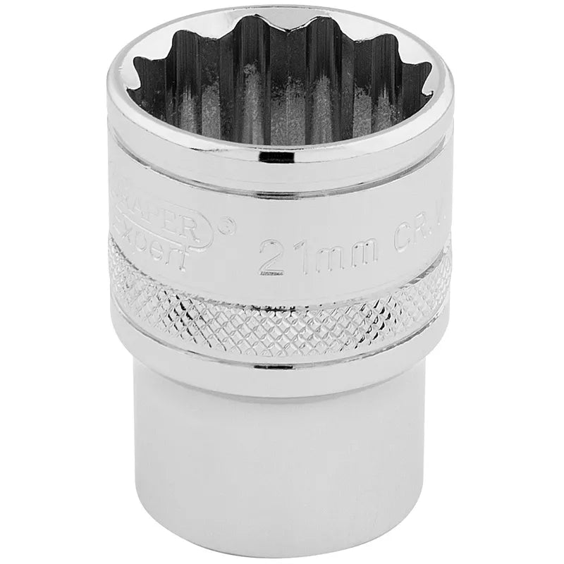 Draper HI-TORQ 12 Point socket, 1/2" Sq, Dr, 21mm