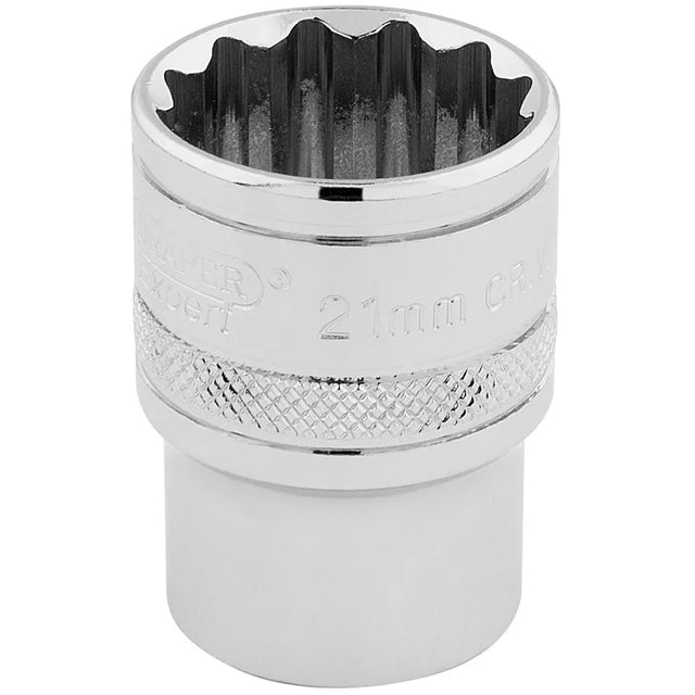 Draper HI-TORQ 12 Point socket, 1/2" Sq, Dr, 21mm