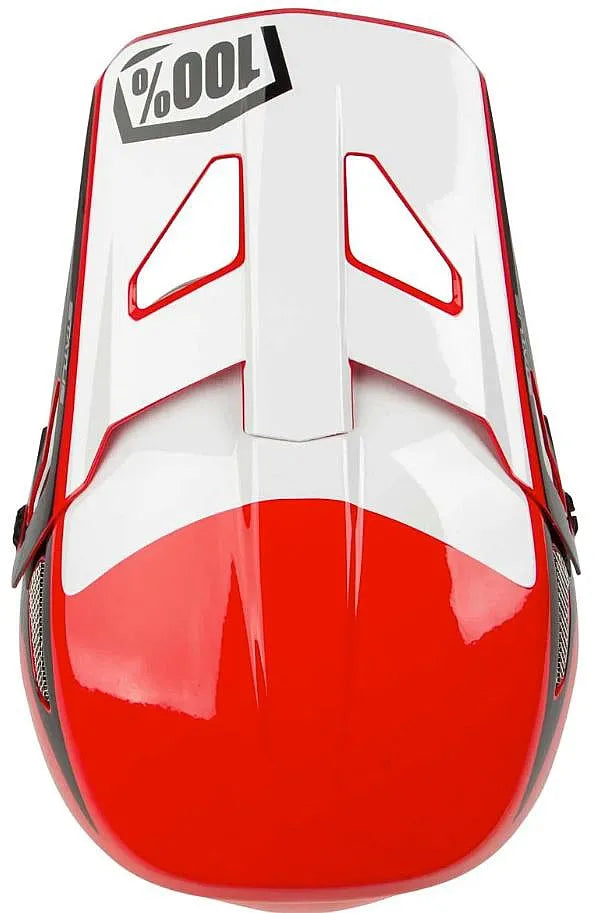 100% Status Full Face Helmet - Hellfire Red