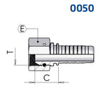 3/4" BSP Female 60° Cone DKR Fitting with Thrust Wire | 0050-12-12