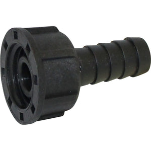 Female Spigoted Cap and Liner - Polypropylene Hosetail 1/2" BSP x 13mm