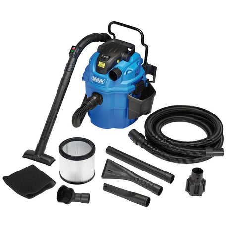 Draper 230V Wall Mounted Wet and Dry Vacuum Cleaner 1500W