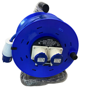 Powermaster 40m 16A Cable Reel - 2.5mm², 220V Heavy-Duty Extension Reel
