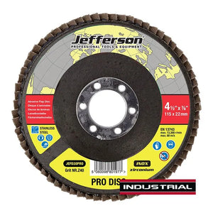 Jefferson 4.5" Abrasive Flap Disc P40 Zircon