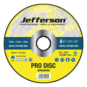 Jefferson 4.5" Metal Cutting Abrasive Disc
